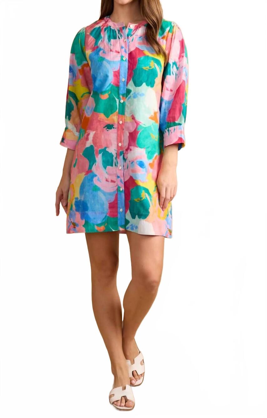 NEW DOUBLE A paloma mini dress in bougainville